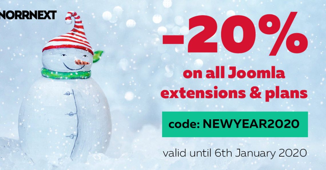 Christmas 2019 & New Year 2020: get 20% OFF on all!