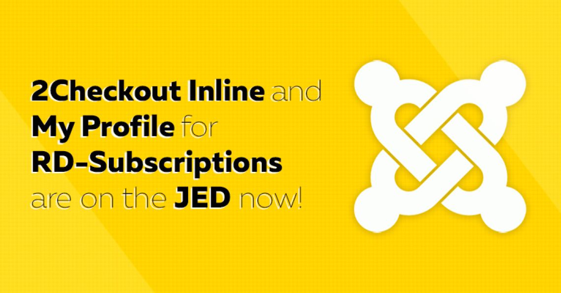2Checkout Inline and My Profile for RD-Subscriptions are on the JED now