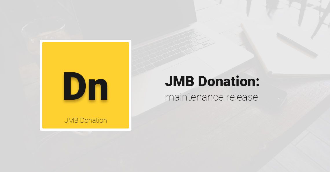 The release of JMB Donation version 1.0.1