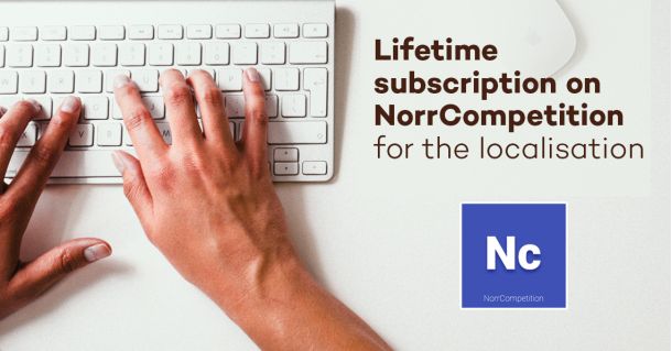 Lifetime subscription on NorrCompetition for the localization