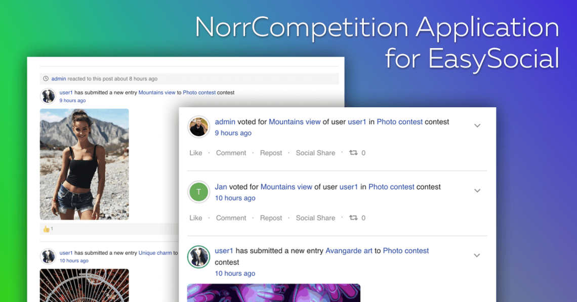 NorrCompetition Application for EasySocial 2.0.0 released
