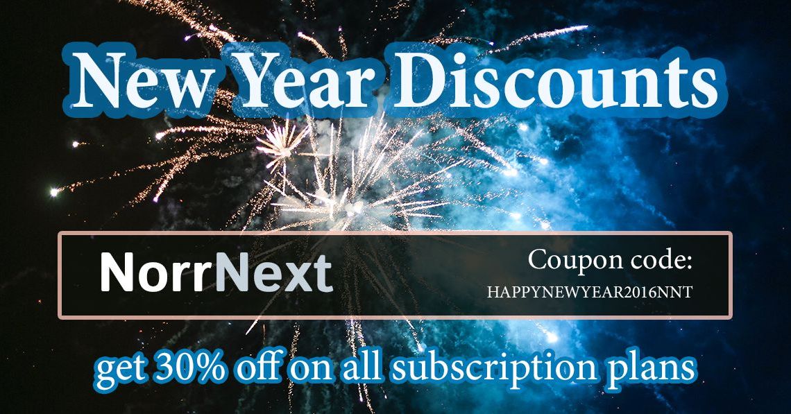 New Year discounts: 30% off on all subscription plans