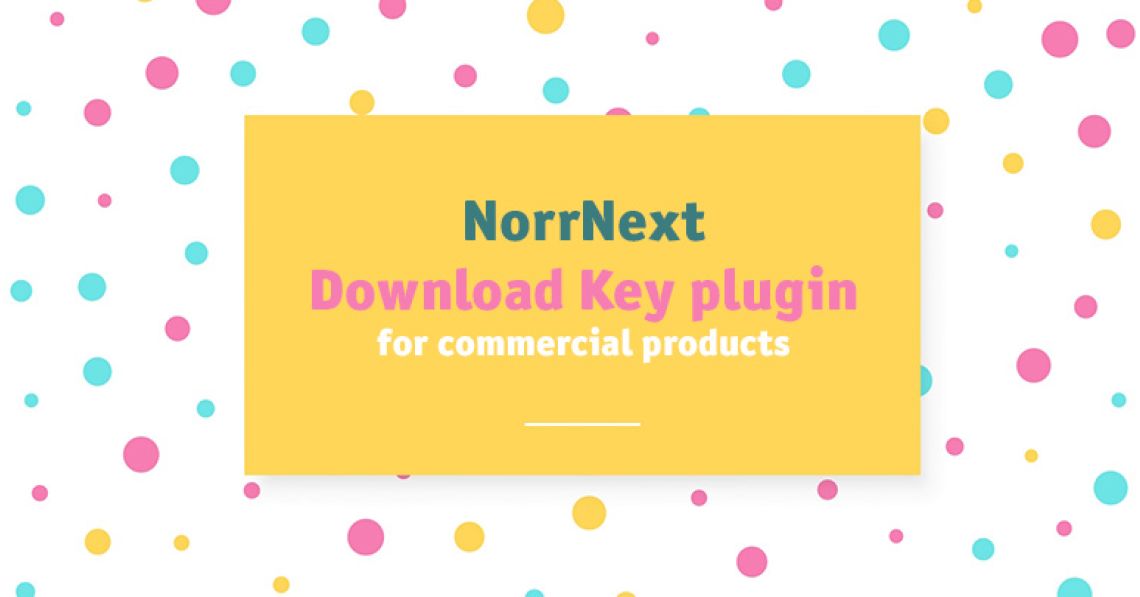 NorrNext Download Key plugin for commercial products