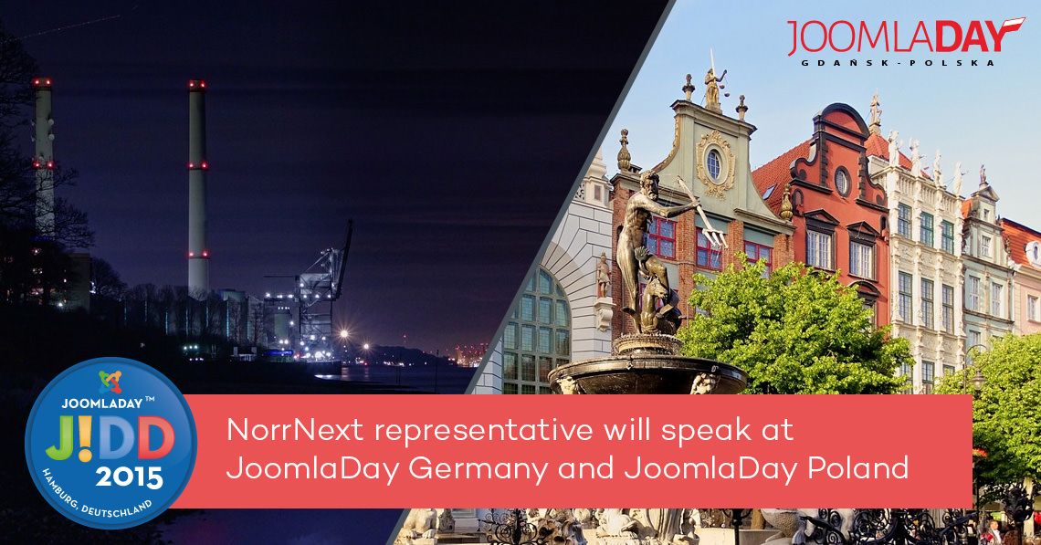 NorrNext representative will speak at JoomlaDay Germany and JoomlaDay Poland