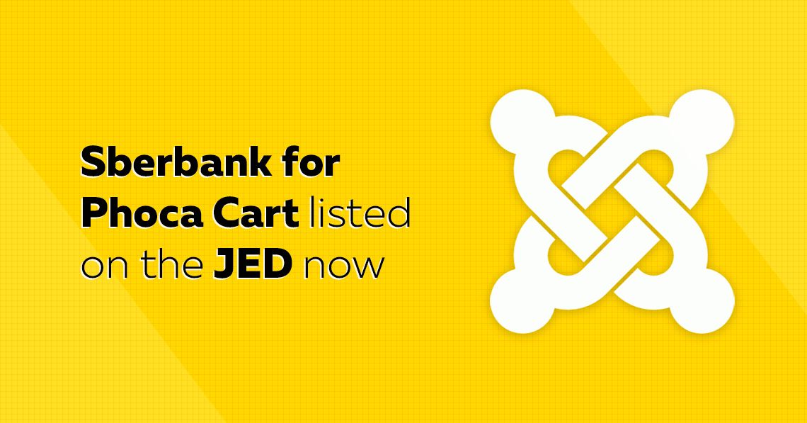 Sberbank for Phoca Cart listed on the JED
