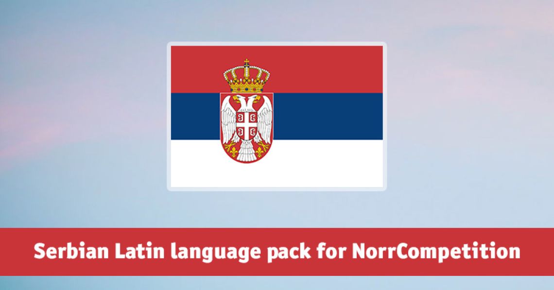 Serbian Latin language pack for NorrCompetition added
