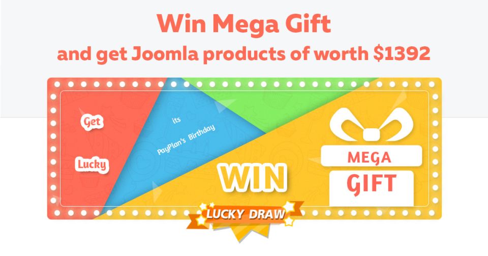Win Mega Gift and get Joomla products of worth $1392