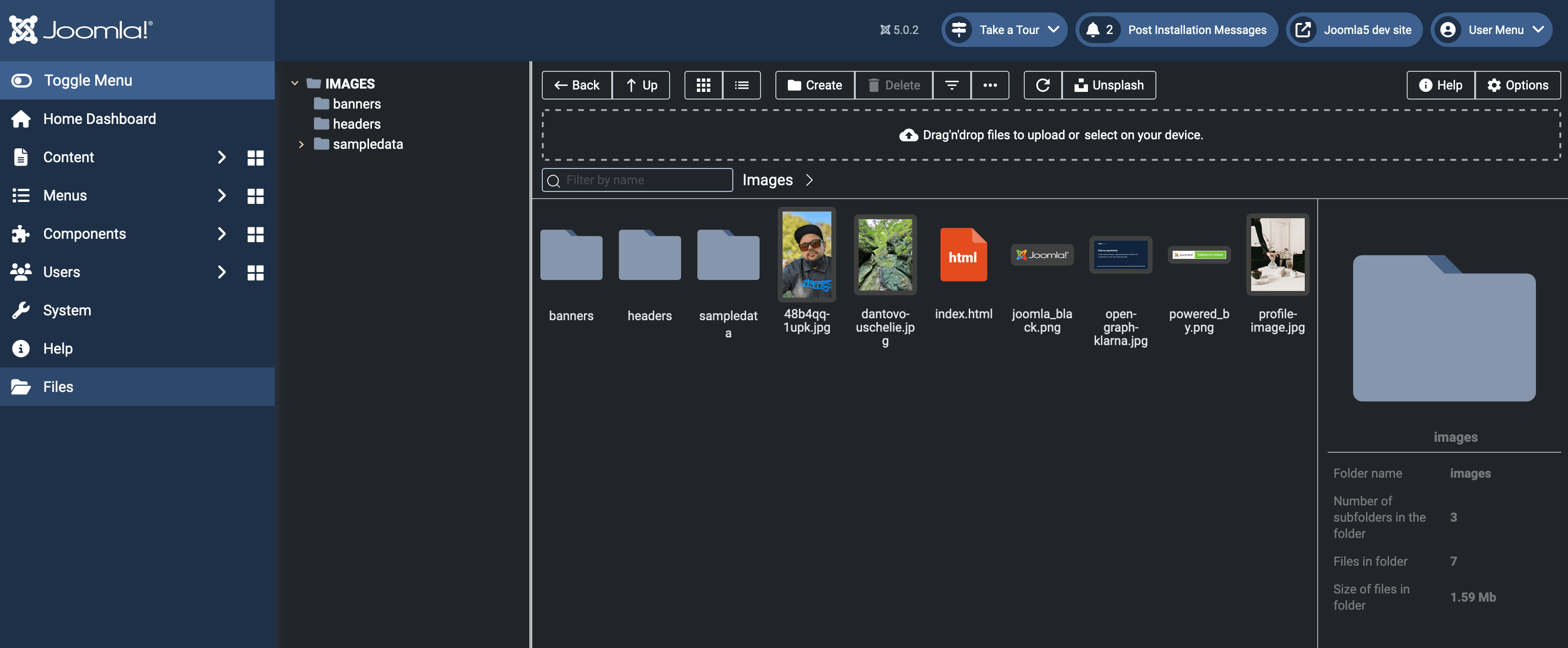 Dark mode in Quantum Manager - Joomla 5