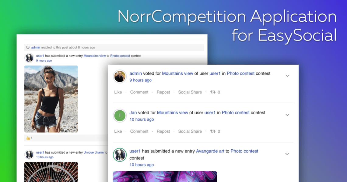 NorrCompetition Application for EasySocial 2.0.0 released