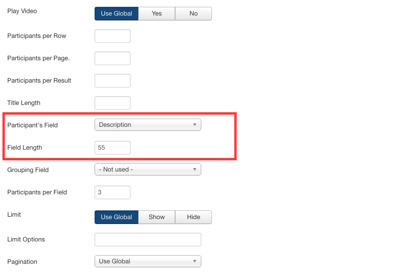 Select custom field to be displayed at the list of entries