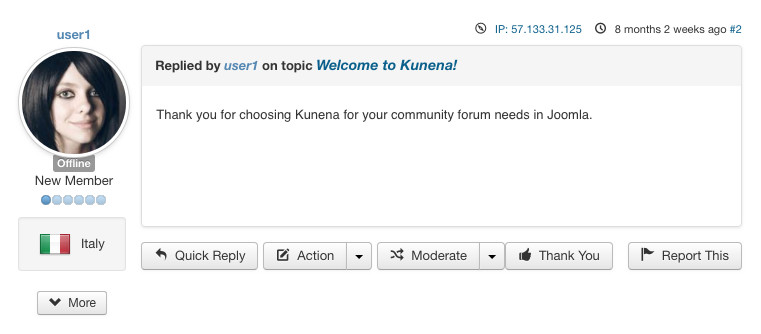 Extended Profile for Kunena - Extra Fields in User Profile
