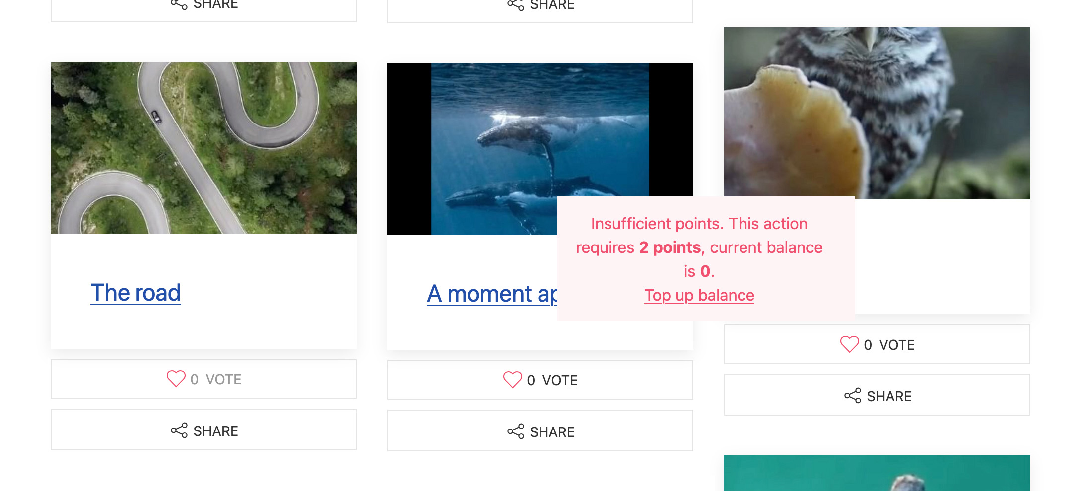 Insufficient Points
