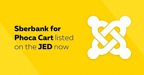 Sberbank for Phoca Cart listed on the JED