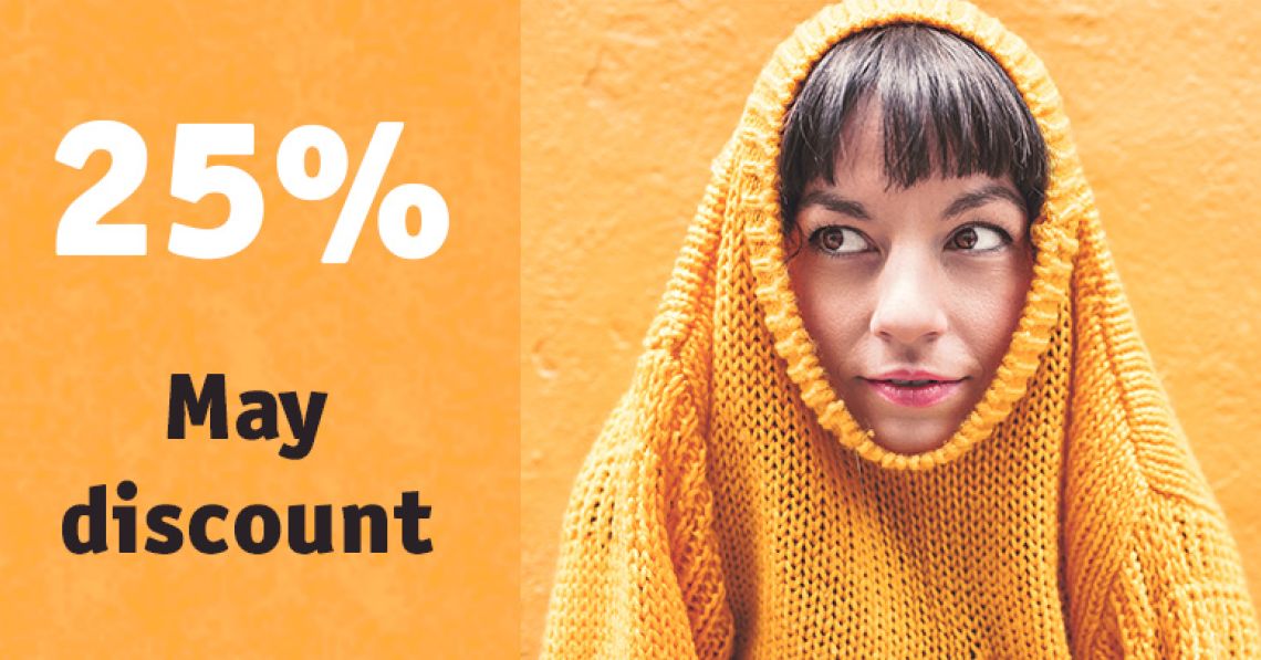Spring Offer: Save 25% During May Sale