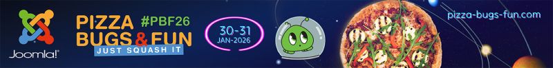 Joomla! Pizza, Bugs and Fun - January 30-31, 2026
