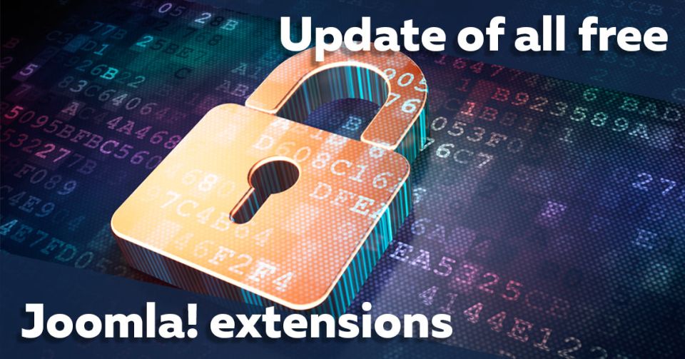 Update of all free Joomla! extensions