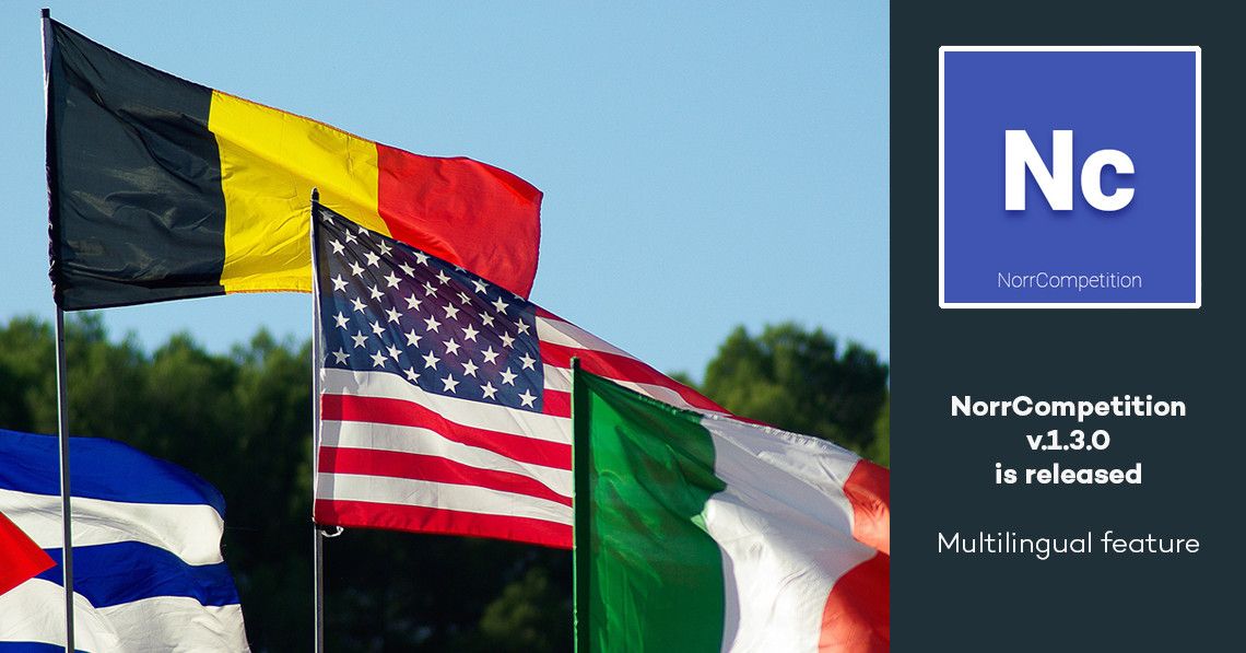 NorrCompetition 1.3.0 is released: now with multilingual support