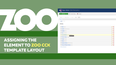 Assigning an element to template layout