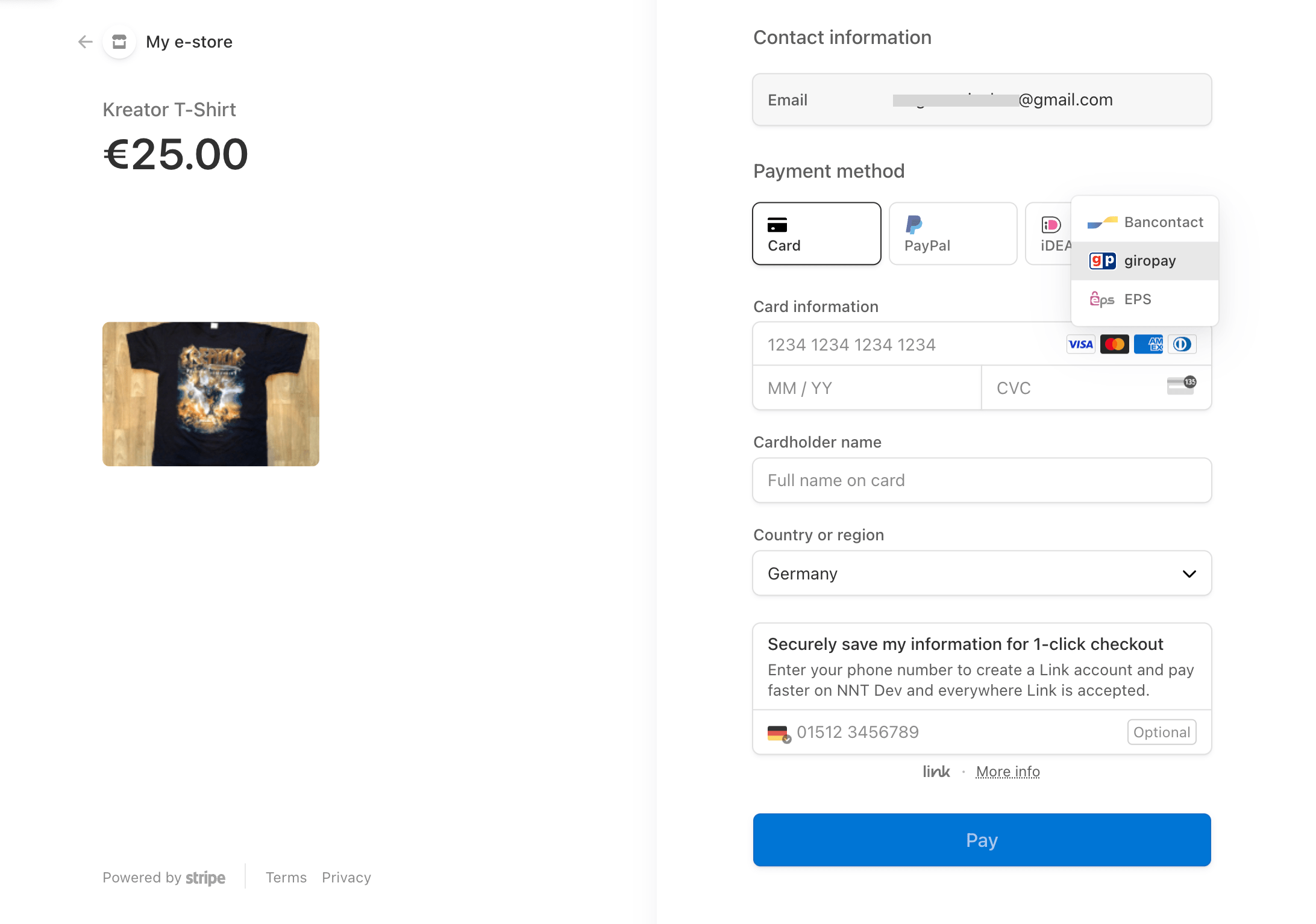 Stripe Checkout for Phoca Cart