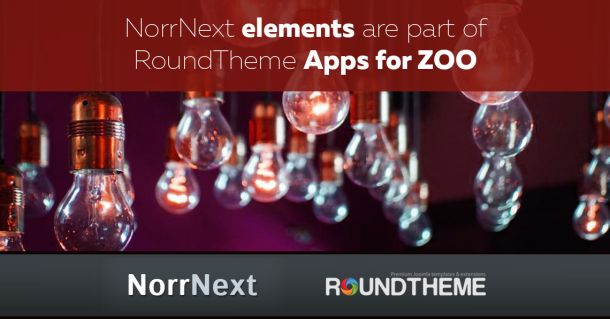 NorrNext elements are part of RoundTheme Apps for ZOO