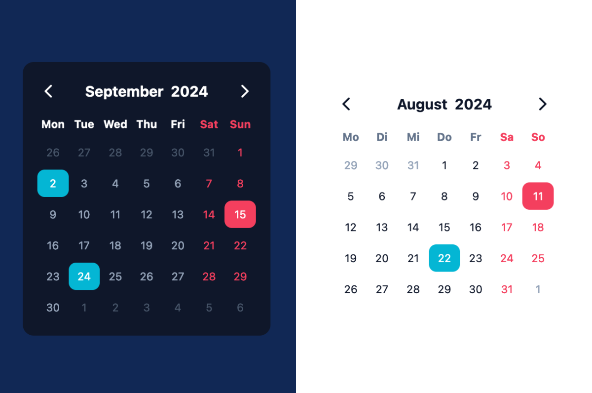 Calendar Filter - default calendar mode