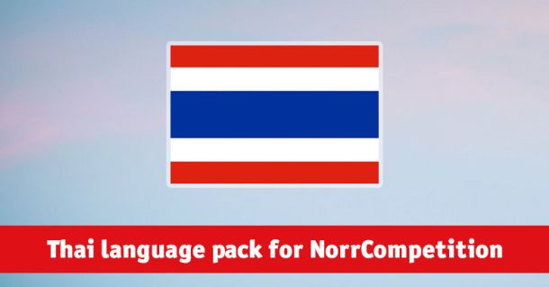 Thai language pack for NorrCompetition added