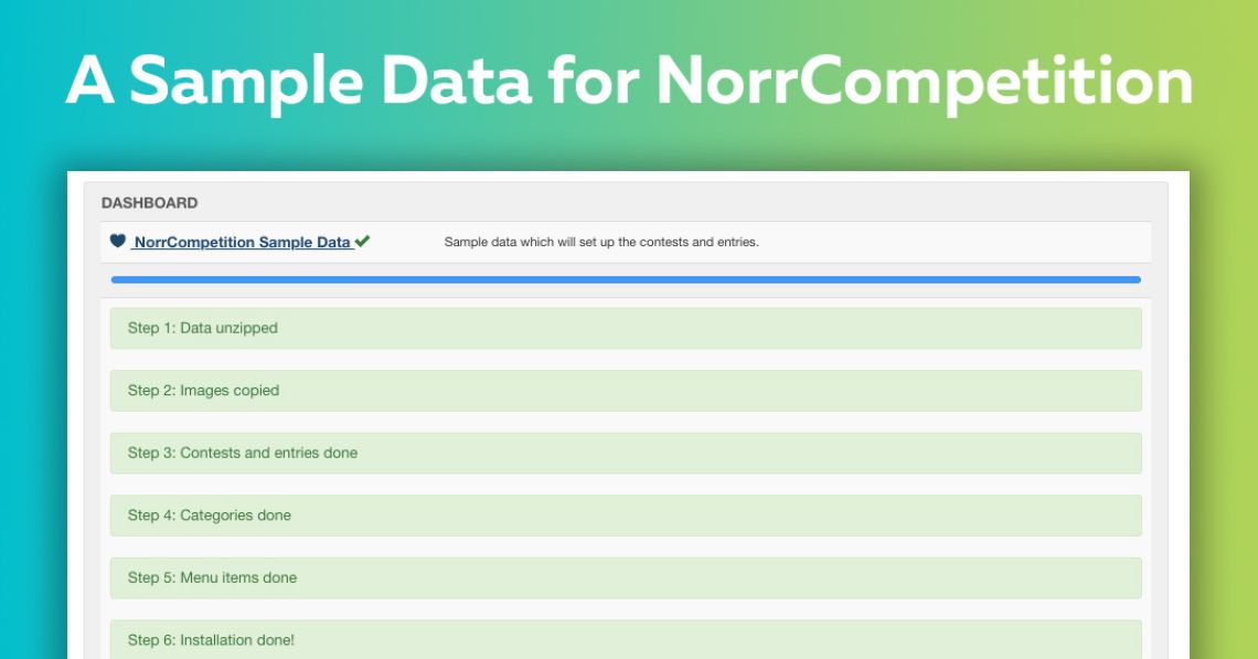A New Sample Data for NorrCompetition