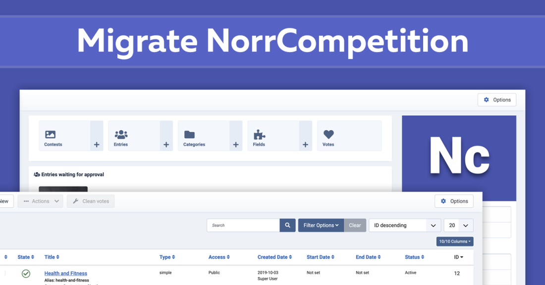 Migrate NorrCompetition from Joomla 3 to Joomla 4