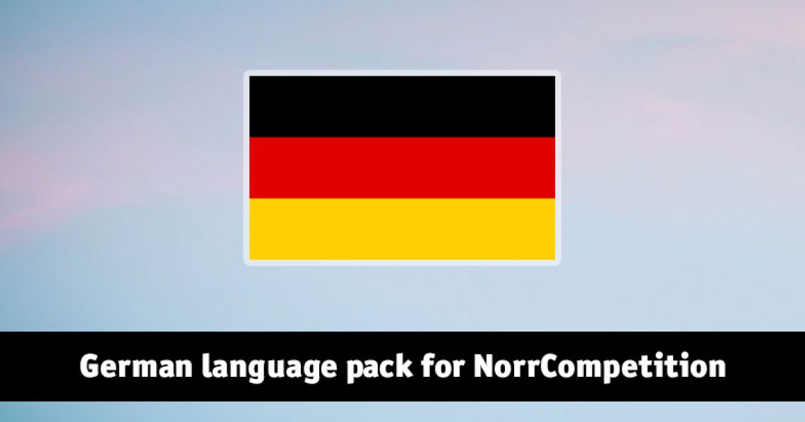 German language pack for NorrCompetition updated