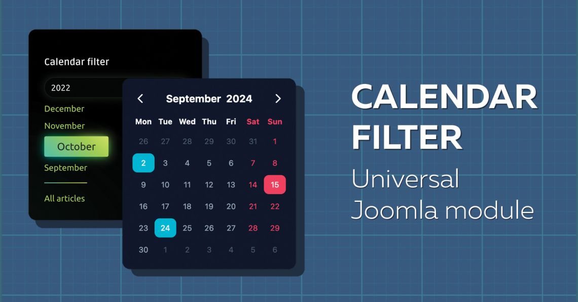 Calendar Filter - New Joomla Module/Plugin to Filter Articles