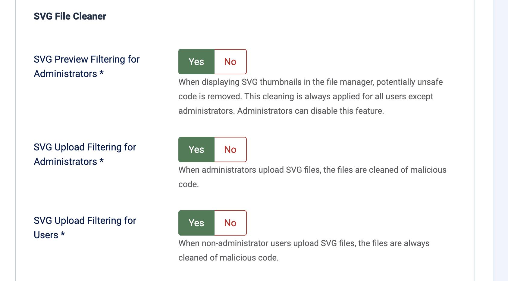 SVG options in Quantum Manager 3.3.0