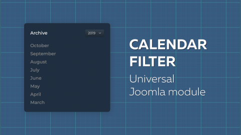 Calendar Filter module for Joomla. Tutorial