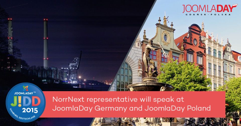 NorrNext representative will speak at JoomlaDay Germany and JoomlaDay Poland