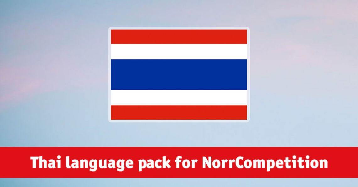 Thai language pack for NorrCompetition added